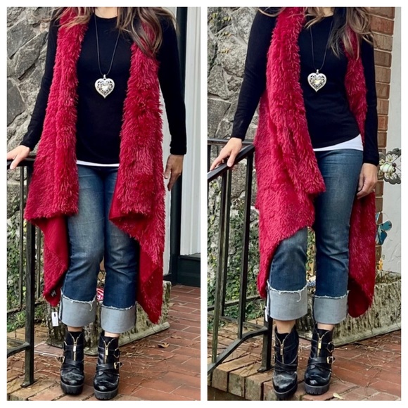 ShopEvelynne Jackets & Blazers - #27 Absolutely Gorgeous Faux Fur Open Draped Jacket/Vest